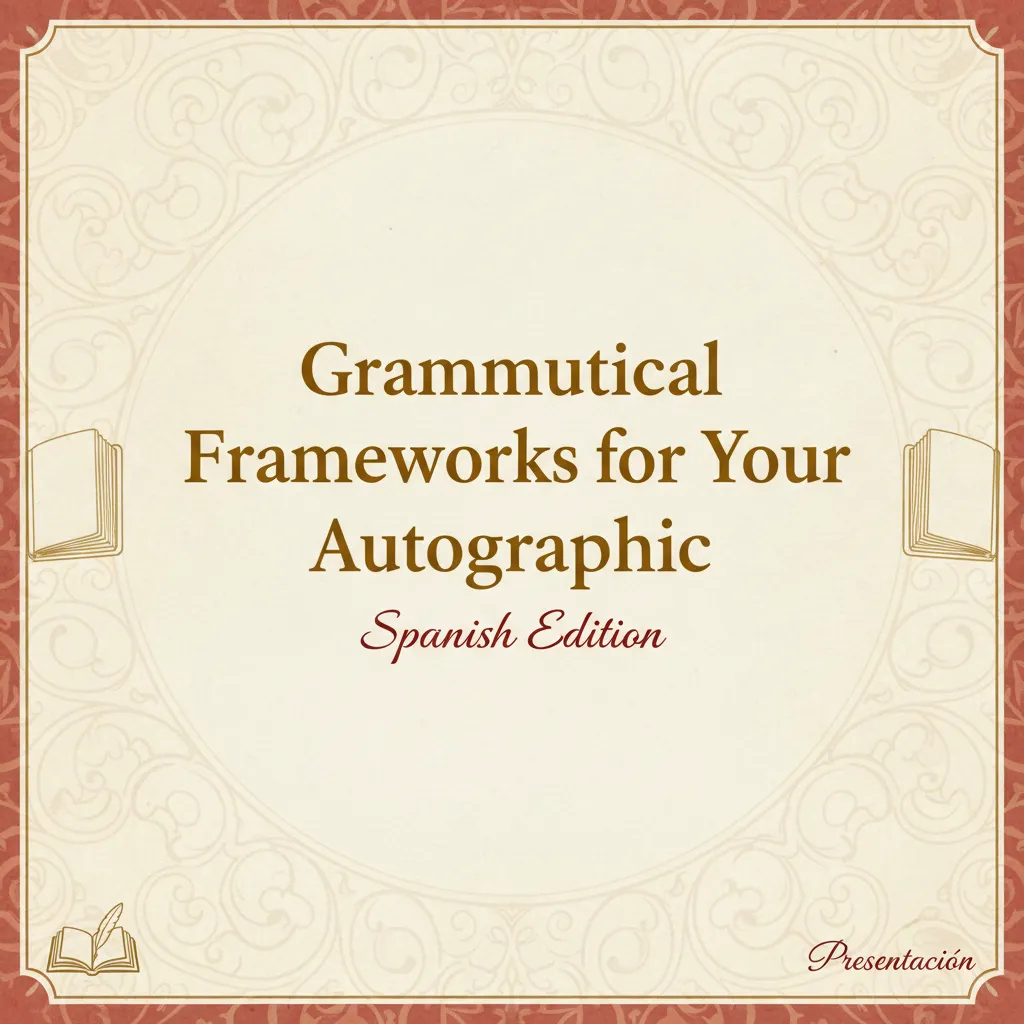 Grammatical Frameworks for Your Autobiography Spanish Presentation PPT or Slides